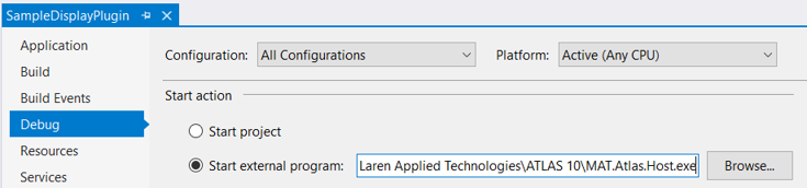 Debug Project Settings