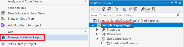 Manage NuGet Packages
