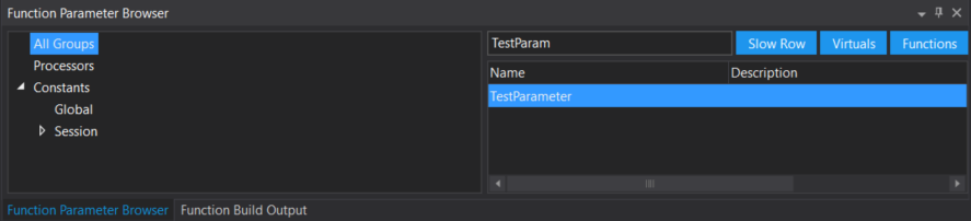 Parameter Browser